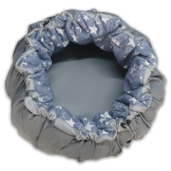 Grey Star Baby Play Mat Cum Storage Bag