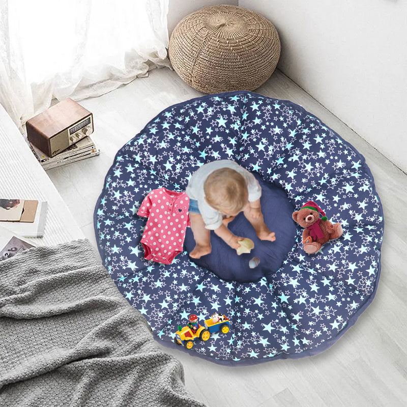 Navy Star Baby Play Mat Cum Storage Bag