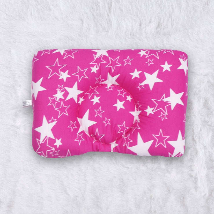 Pink Star New Born Pillow | Baby Pillow | Head Shaping Pillow