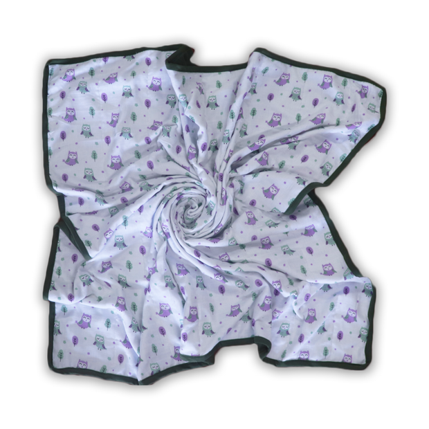 L'il Owl Muslin Quilt - Baby Quilt | Baby Blanket