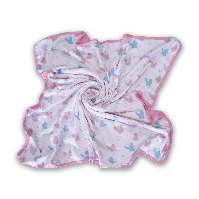 Butterfly Muslin Quilt - Baby Quilt | Baby Blanket