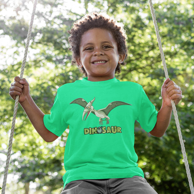 Kids Tee - 100% Cotton Flying Dino