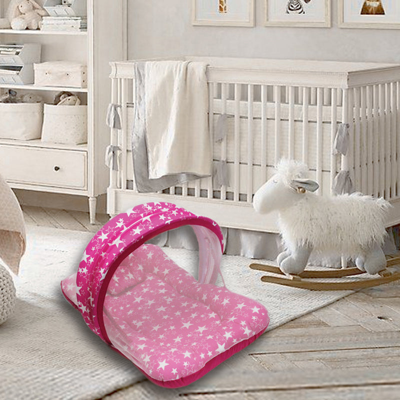 Pink Star -  Kradyl Kroft Bassinet Style Mosquito Net Bedding for Infants