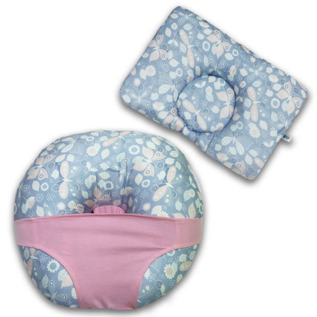 Feeding Pillow and Head Shaping Pillow Combo Set