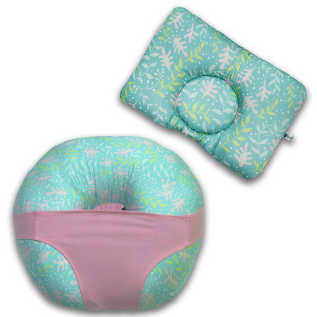 Feeding Pillow and Head Shaping Pillow Combo Set