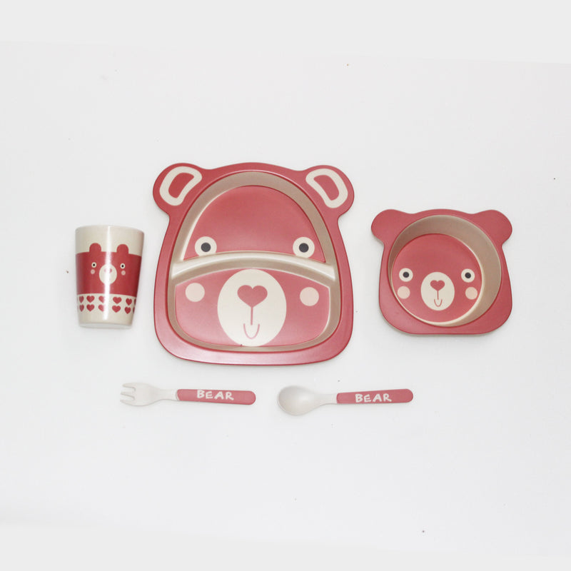 Kradyl Kroft Set of 5 Plate Bowl Set for Kids