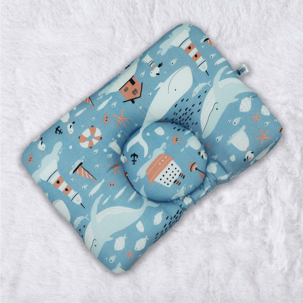 Happy Whale New Born Pillow | Baby Pillow