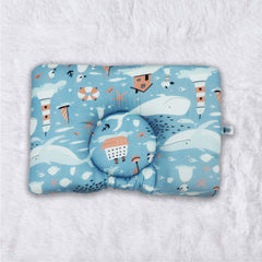 Happy Whale New Born Pillow | Baby Pillow | Head Shaping Pillow