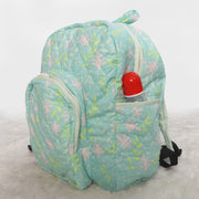 Minty Floral Cloth Diaper Bag for Baby