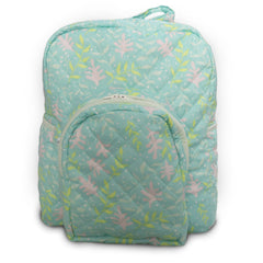 Minty Floral Cloth Diaper Bag for Baby