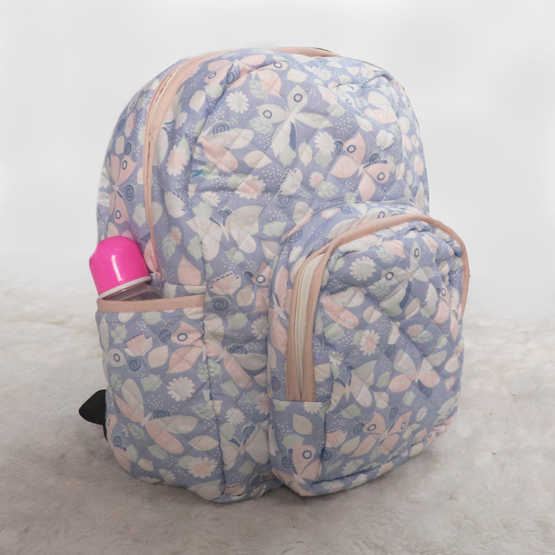 Grey ButterFly Cloth Diaper Bag for Baby