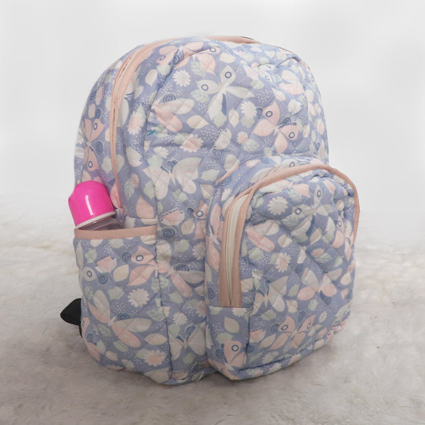 Grey ButterFly Cloth Diaper Bag for Baby