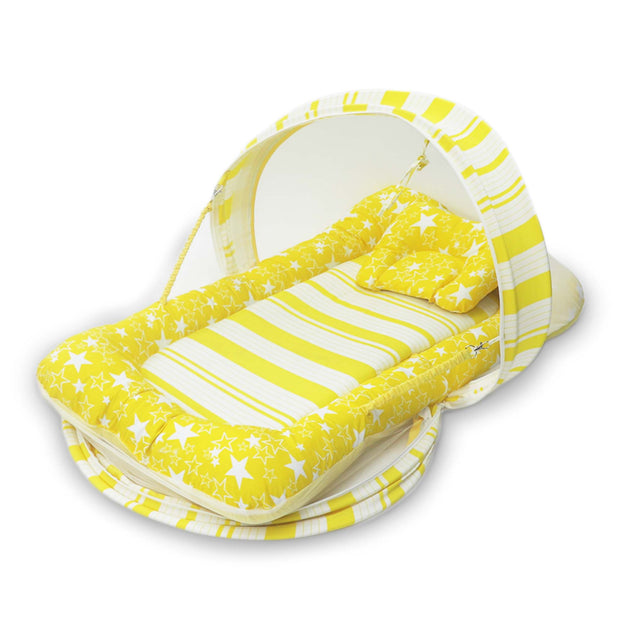 Yellow Magix -  Kradyl Kroft Bassinet Style Mosquito Net Bedding for Infants