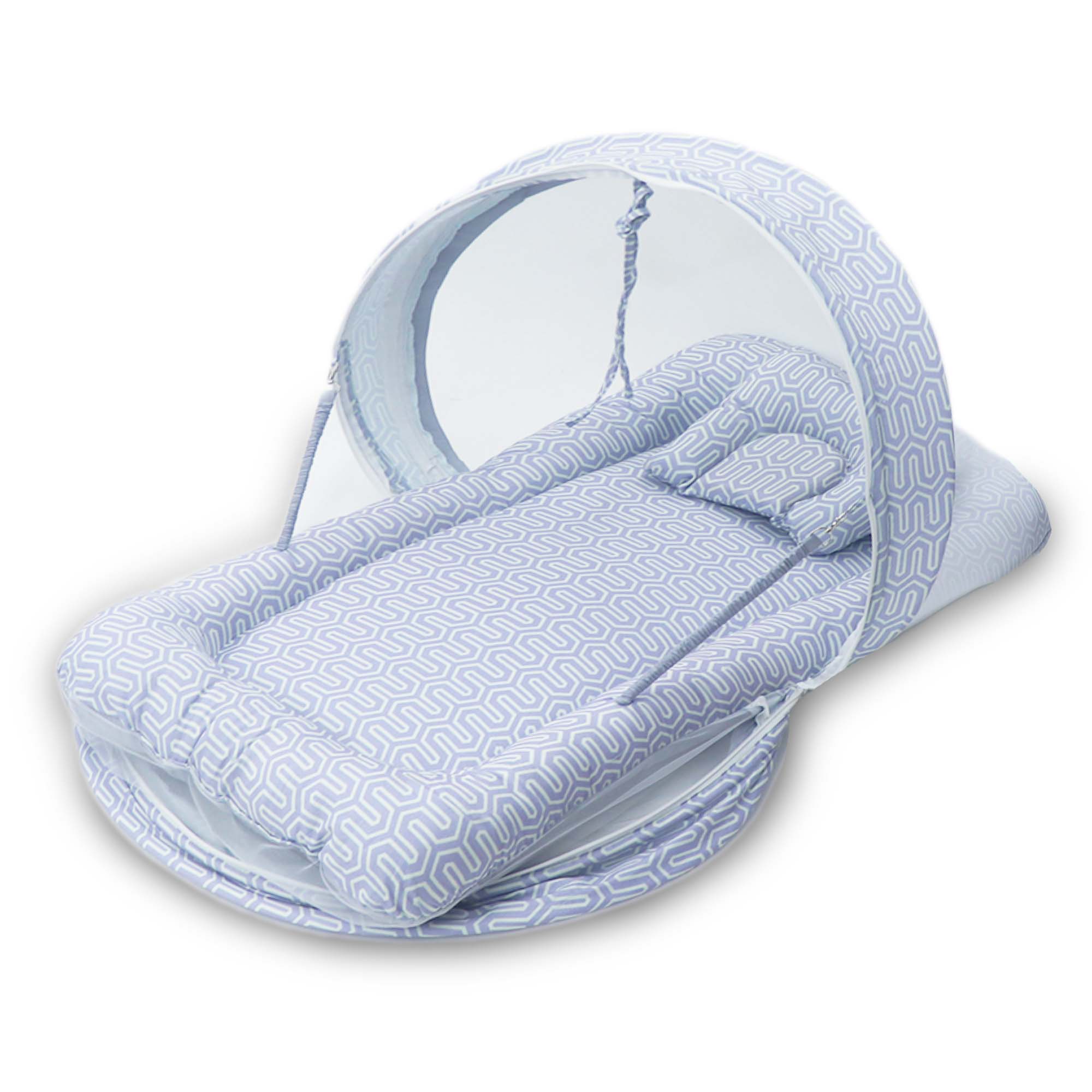 Light Lilac -  Kradyl Kroft Bassinet Style Mosquito Net Bedding for Infants