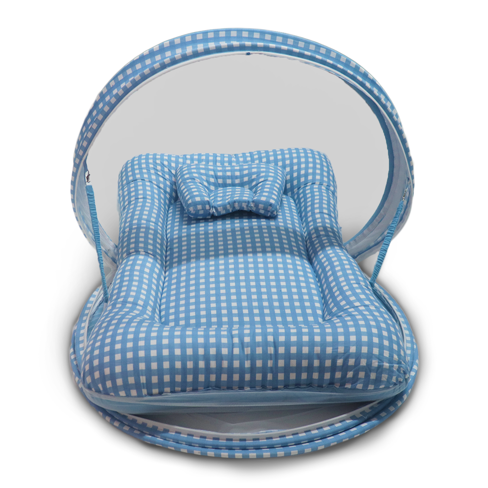 Gingham -  Kradyl Kroft Bassinet Style Mosquito Net Bedding for Infants