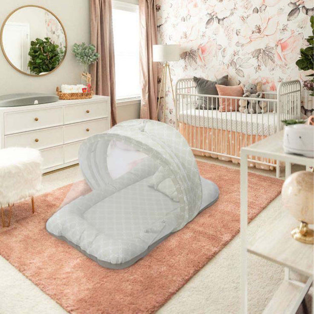 Beige -  Kradyl Kroft Bassinet Style Mosquito Net Bedding for Infants