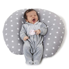 Grey Star-Baby Feeding Pillow | Nursing Pillow | Breastfeeding Pillow