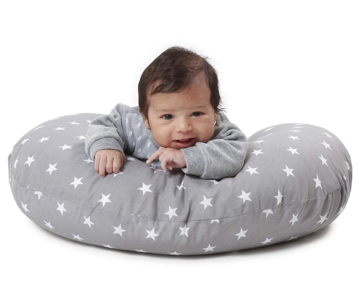 Grey Star-Baby Feeding Pillow | Nursing Pillow | Breastfeeding Pillow