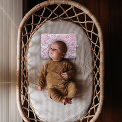 Pink Flower New Born Pillow | Baby Pillow | Head Shaping Pillow
