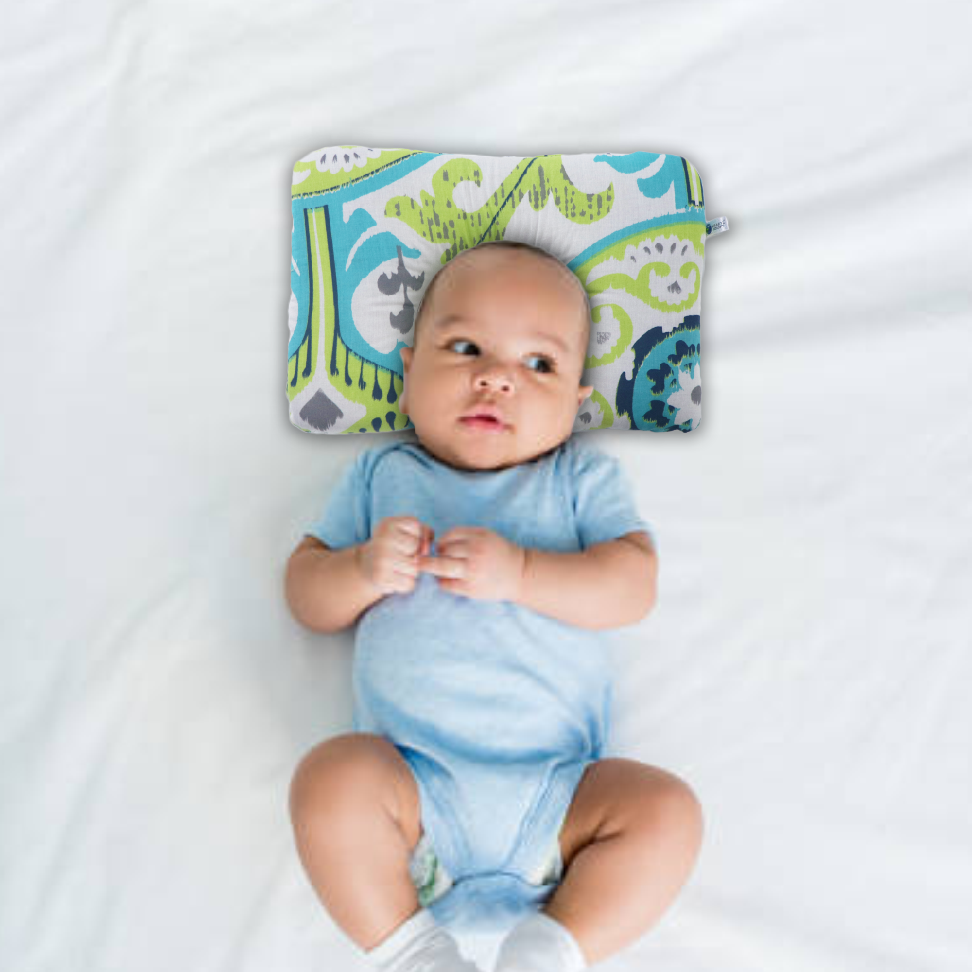Verdant New Born Pillow | Baby Pillow | Head Shaping Pillow