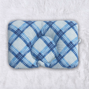 Blue Checks New Born Pillow | Baby Pillow | Head Shaping Pillow