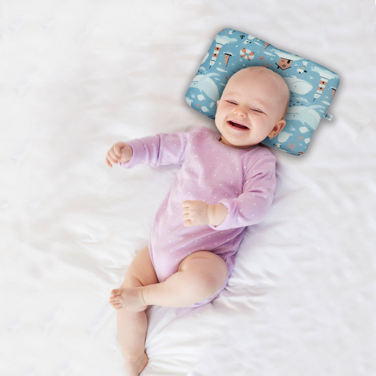 Happy Whale New Born Pillow | Baby Pillow