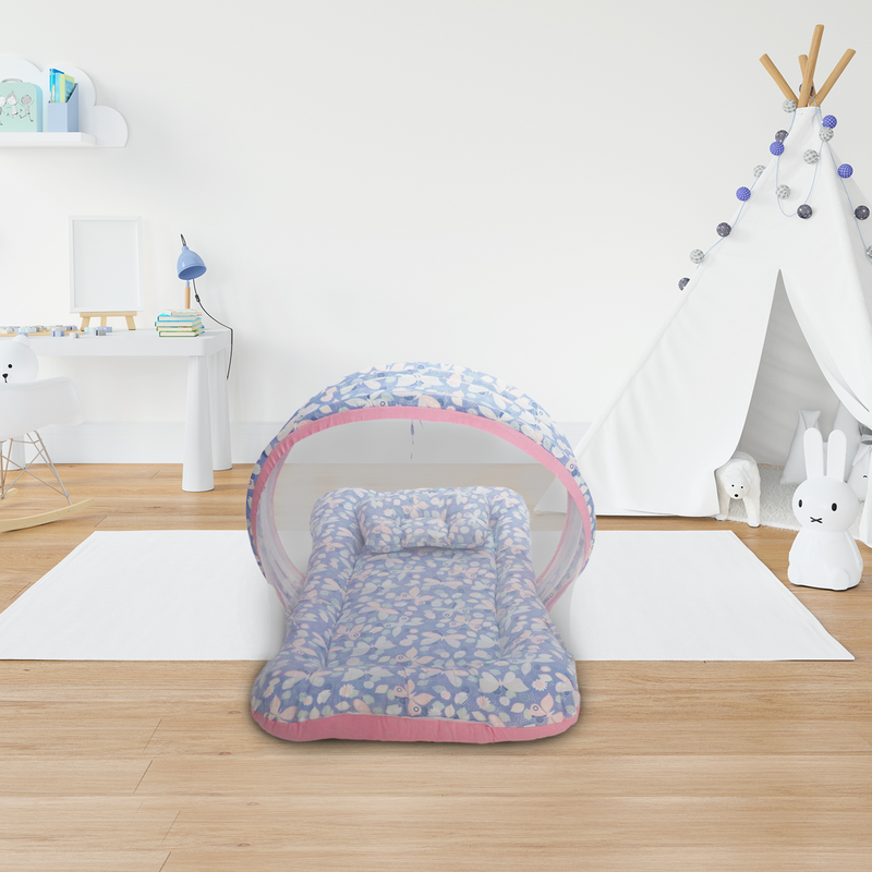 Grey Butterfly - Kradyl Kroft Bassinet Style Mosquito Net Bedding for Infants
