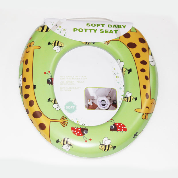 Cushioned Potty Seat - Giraffe Print