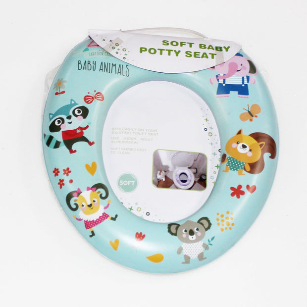 Cushioned Potty Seat - Baby Animals Print