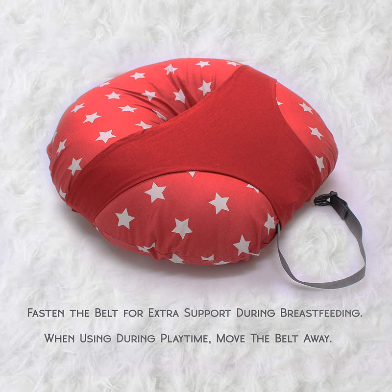 Red Star-Baby Feeding Pillow | Nursing Pillow | Breastfeeding Pillow