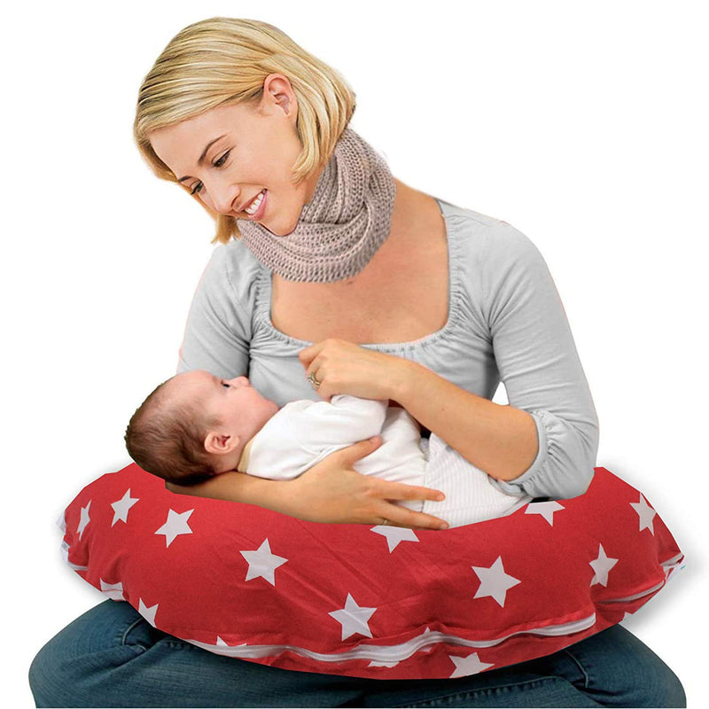 Red Star-Baby Feeding Pillow | Nursing Pillow | Breastfeeding Pillow