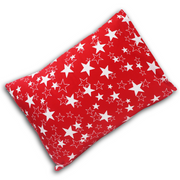 Born Star Red Toddler Pillows with 100% Cotton Removable cover - 20 X 15 Inches | Children Pillows