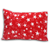Born Star Red Toddler Pillows with 100% Cotton Removable cover - 20 X 15 Inches | Children Pillows