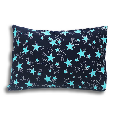 Born Star Navy Toddler Pillows with 100% Cotton Removable cover - 20 X 15 Inches | Children Pillows