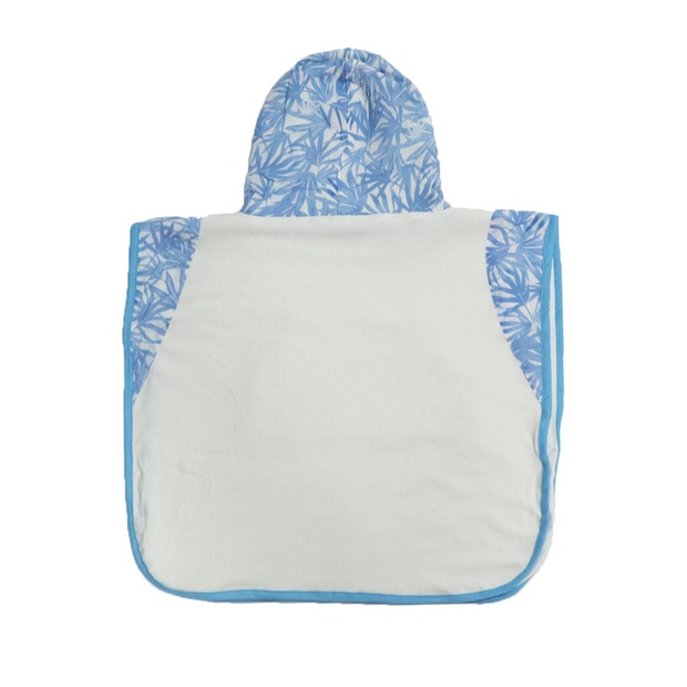 Hooded Poncho Towel - Feather Blue
