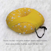 Yellow Star-Baby Feeding Pillow | Nursing Pillow | Breastfeeding Pillow