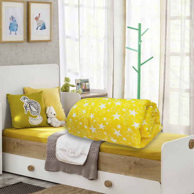 Born Star Yellow - Baby Quilt | Baby Blanket