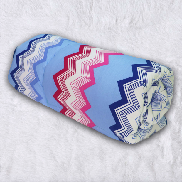 Blue Chevron - Baby Quilt | Baby Blanket