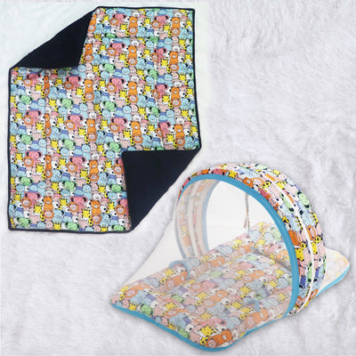 Happy Zoo Mosquito Net and Quilt - Combo Set